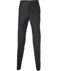 Pantaloni eleganti di lana grigio scuro di Valentino