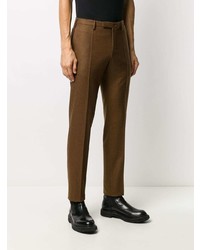 Pantaloni eleganti di lana marroni di Incotex