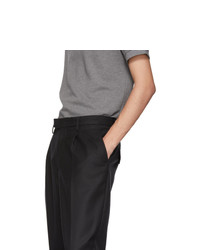 Pantaloni eleganti di lana neri di Moncler