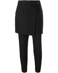 Pantaloni eleganti di lana neri di DKNY