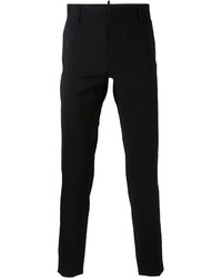 Pantaloni eleganti di lana neri di DSQUARED2