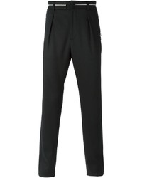 Pantaloni eleganti di lana neri di Emporio Armani