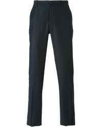 Pantaloni eleganti di lana neri di Giorgio Armani
