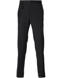 Pantaloni eleganti di lana neri di Incotex