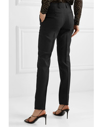 Pantaloni eleganti di lana neri di Saint Laurent
