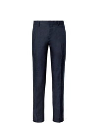 Pantaloni eleganti di lino blu scuro di Club Monaco