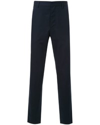 Pantaloni eleganti di lino blu scuro di Lemaire