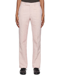 Pantaloni eleganti di lino rosa di Gabriela Hearst