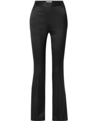 Pantaloni eleganti di raso neri di Frame