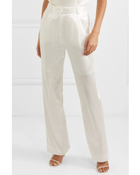 Pantaloni eleganti di seta bianchi di Michael Lo Sordo
