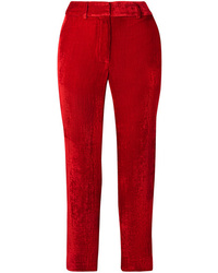 Pantaloni eleganti di seta rossi di Sies Marjan
