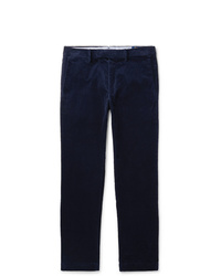 Pantaloni eleganti di velluto a coste blu scuro di Polo Ralph Lauren