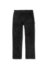 Pantaloni eleganti di velluto a coste neri di orSlow