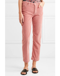 Pantaloni eleganti di velluto a coste rosa di Grlfrnd