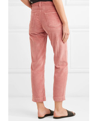 Pantaloni eleganti di velluto a coste rosa di Grlfrnd
