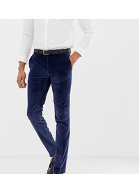 Pantaloni eleganti di velluto blu scuro di Twisted Tailor