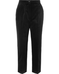Pantaloni eleganti di velluto neri di Dolce & Gabbana