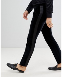 Pantaloni eleganti di velluto neri di Twisted Tailor
