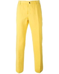 Pantaloni eleganti gialli di Incotex