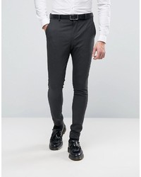 Pantaloni eleganti grigio scuro di Selected