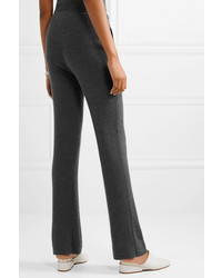 Pantaloni eleganti in cashmere grigio scuro di Gabriela Hearst