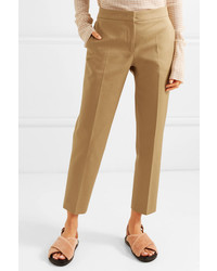 Pantaloni eleganti marrone chiaro di Jil Sander