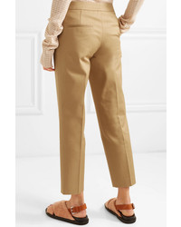 Pantaloni eleganti marrone chiaro di Jil Sander