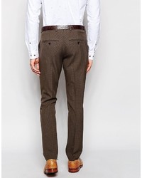 Pantaloni eleganti marroni di Selected