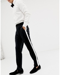 Pantaloni eleganti neri e bianchi di ASOS DESIGN