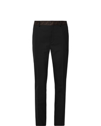 Pantaloni eleganti neri di Fendi