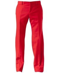 Pantaloni eleganti rossi di Alexander McQueen