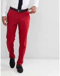 Pantaloni eleganti rossi di ASOS DESIGN