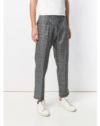 Pantaloni eleganti scozzesi grigi di Pt01