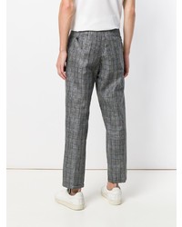 Pantaloni eleganti scozzesi grigi di Pt01