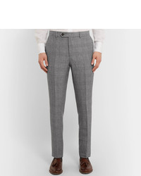Pantaloni eleganti scozzesi grigi di Brunello Cucinelli