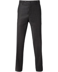 Pantaloni eleganti scozzesi grigio scuro di Pt01