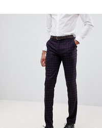Pantaloni eleganti stampati melanzana scuro di Farah Smart