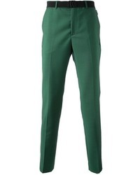 Pantaloni eleganti verde menta di Kris Van Assche