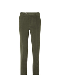 Pantaloni eleganti verde oliva di Brunello Cucinelli
