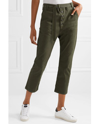Pantaloni eleganti verde oliva di 3x1