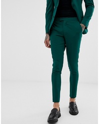 Pantaloni eleganti verde scuro di ASOS DESIGN