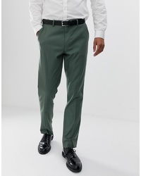 Pantaloni eleganti verde scuro di ASOS DESIGN