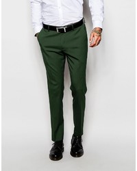 Pantaloni eleganti verde scuro di Asos