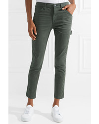 Pantaloni eleganti verde scuro di J Brand
