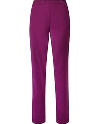 Pantaloni eleganti viola melanzana