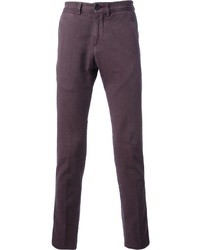 Pantaloni eleganti viola di Brunello Cucinelli