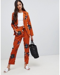 Pantaloni larghi a fiori arancioni di Parisian