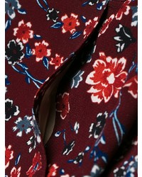 Pantaloni larghi a fiori melanzana scuro di See by Chloe