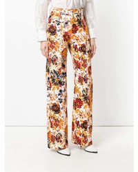 Pantaloni larghi a fiori multicolori di MSGM