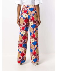Pantaloni larghi a fiori multicolori di Vivetta